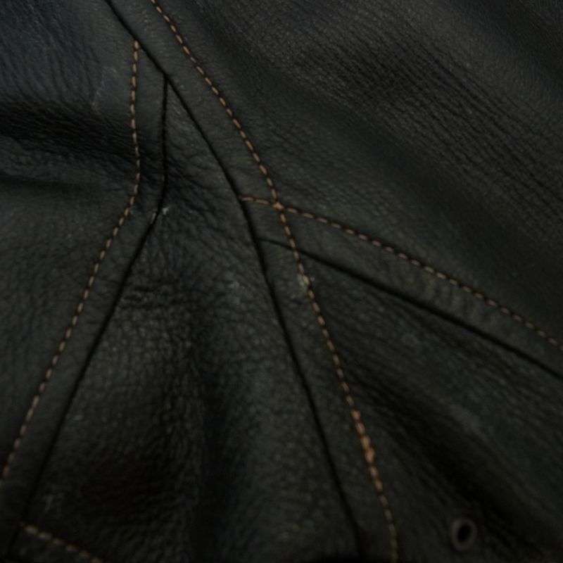 フラットヘッド ディアスキン ジップアップ シングル ライダース ジャケット 買取実績 画像