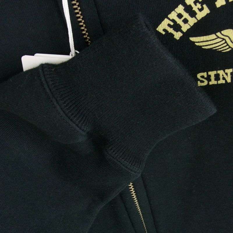 フラットヘッド FN-MHZP-001 HIGH NECK SWEAT PARKA FLYING WHEEL ハイネック スウェット ロゴ プリント フルジップ パーカー 買取実績 画像