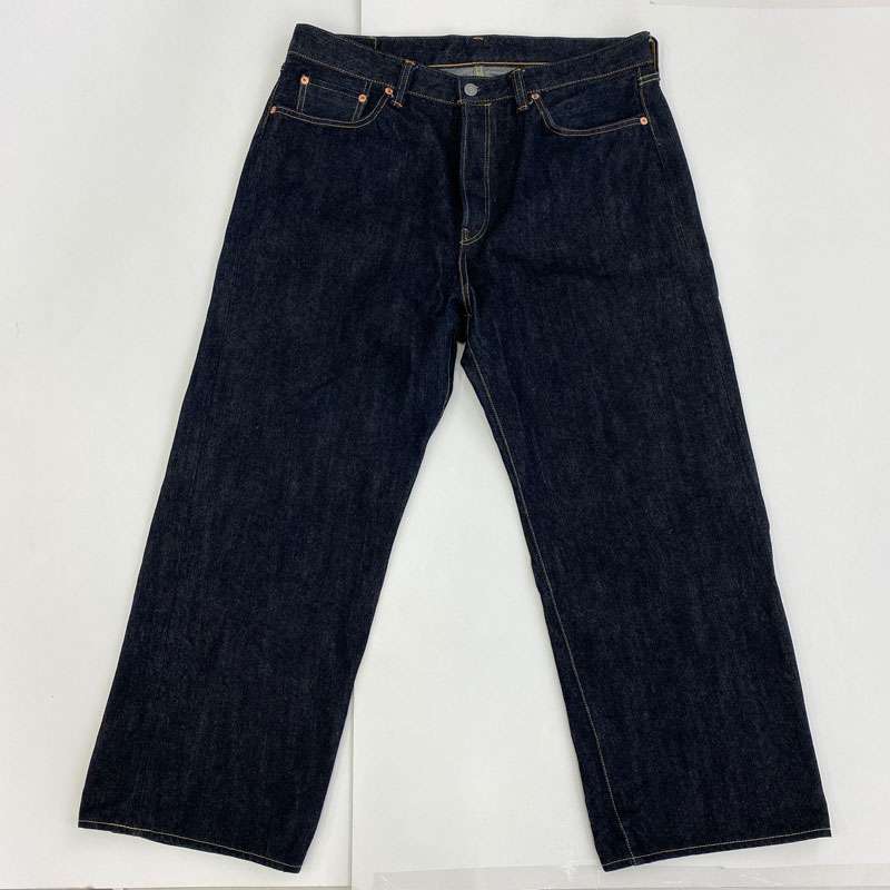 フラットヘッド FN-D111 14.5oz 左綾ジンバブエコットン ワイドストレート ジーンズ デニム パンツ 買取実績 画像