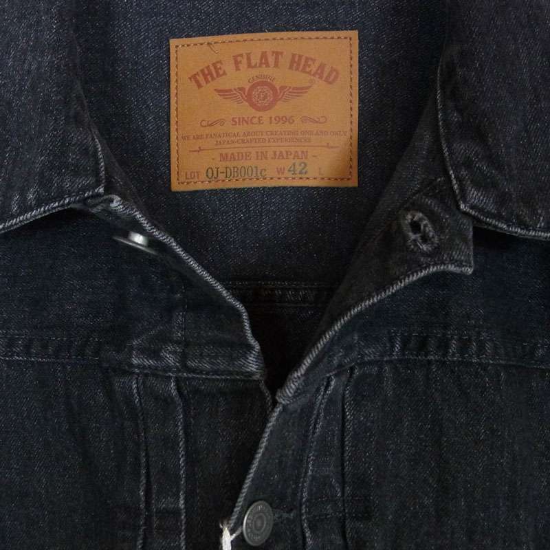 フラットヘッド FN-OJ-DB001 12.5oz 加工 ブラックデニム ジャケット 40sモデル 買取実績 画像
