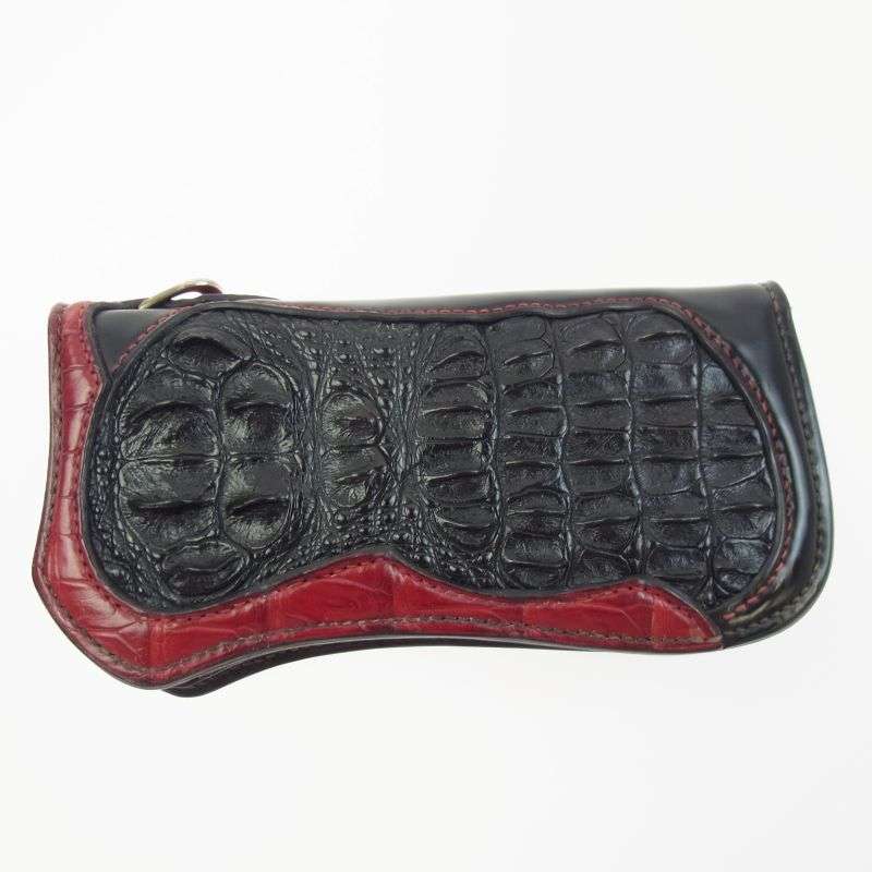 フラットヘッド MK-W011SP CROCODILE CORDOVAN SEMI LONG WALLET クロコダイル コードバン レザー セミロング ウォレット 財布 買取実績　画像