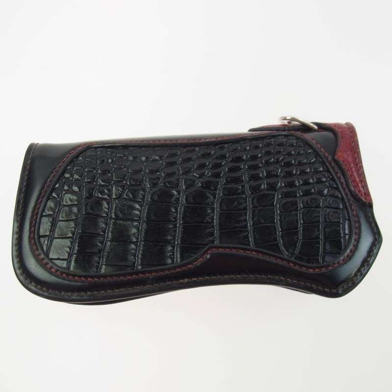 フラットヘッド MK-W011SP CROCODILE CORDOVAN SEMI LONG WALLET クロコダイル コードバン レザー セミロング ウォレット 財布 買取実績　画像