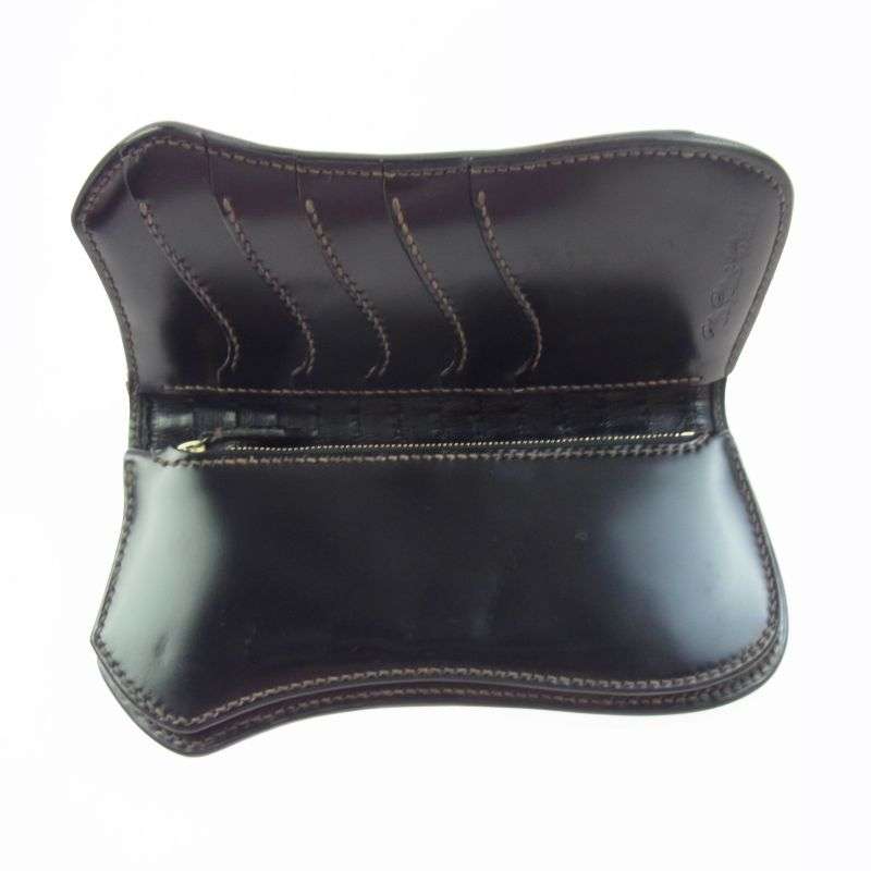 フラットヘッド MK-W011SP CROCODILE CORDOVAN SEMI LONG WALLET クロコダイル コードバン レザー セミロング ウォレット 財布 買取実績　画像