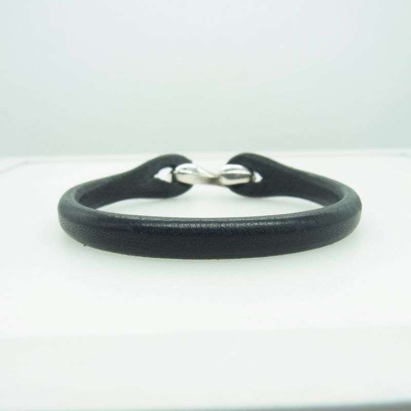 フラットヘッド シルバーフック レザー ブレスレット シングル 買取実績 画像