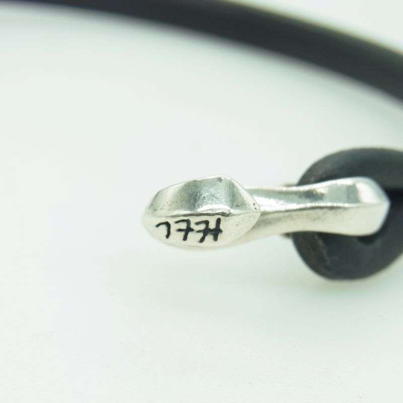 フラットヘッド シルバーフック レザー ブレスレット シングル 買取実績 画像