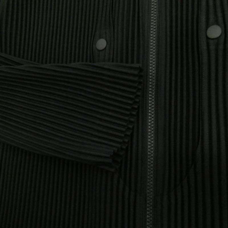 オム プリッセ イッセイミヤケ 25AW HP53-JC300 QUARRY プリーツ加工 ノーカラー ジップ カーディガン ブルゾン 買取実績 画像