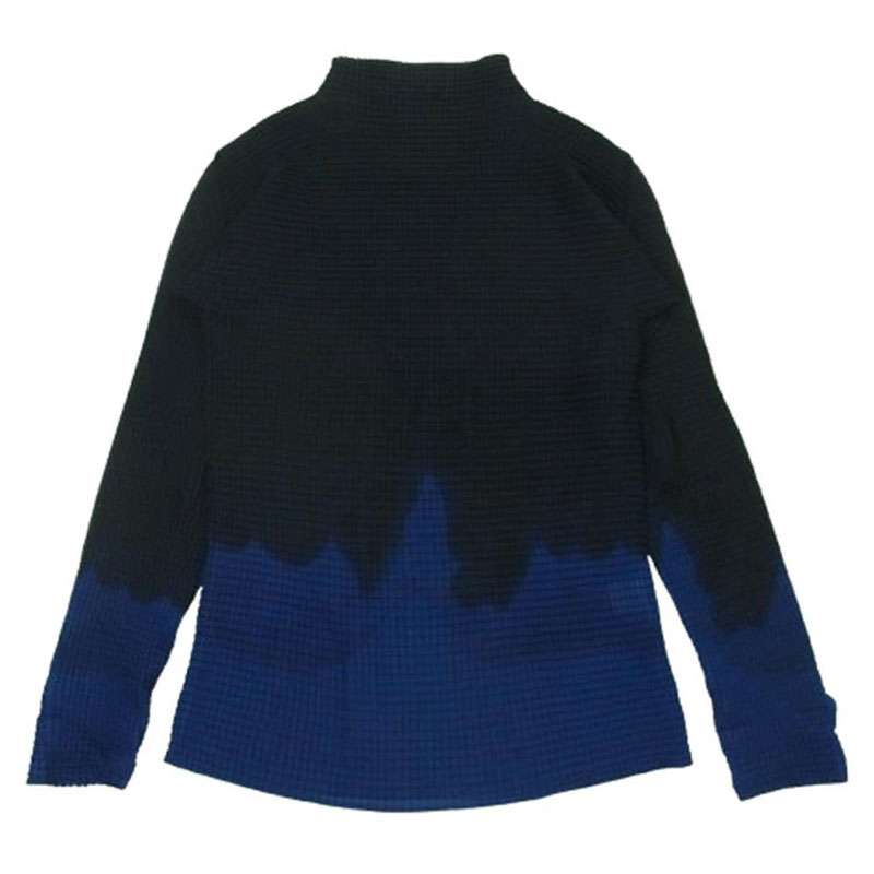 イッセイミヤケ 24AW IM24FJ539 WHITE LABEL ホワイトレーベル ボトルネック グラデーション ボックス プリーツ 長袖 Tシャツ カットソー 買取実績 画像