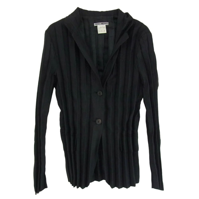 イッセイミヤケ IM42FD746 WHITE LABEL ホワイトレーベル 銀タグ プリーツ 加工 ジャケット 買取実績 画像