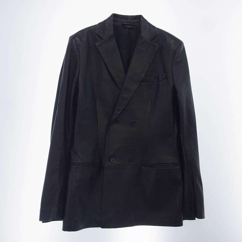 ジルサンダー 651546 ML567401 イタリア製 ダブルブレスト オールレザー テーラードジャケット 買取実績 画像