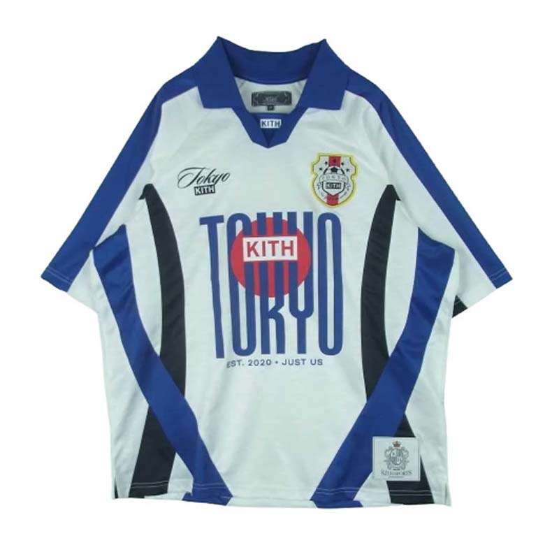 KITH キス Kith Tokyo 5 Year Anniversary Jason II Soccer Top 5周年 ホワイト系 ブルー系 買取実績 画像