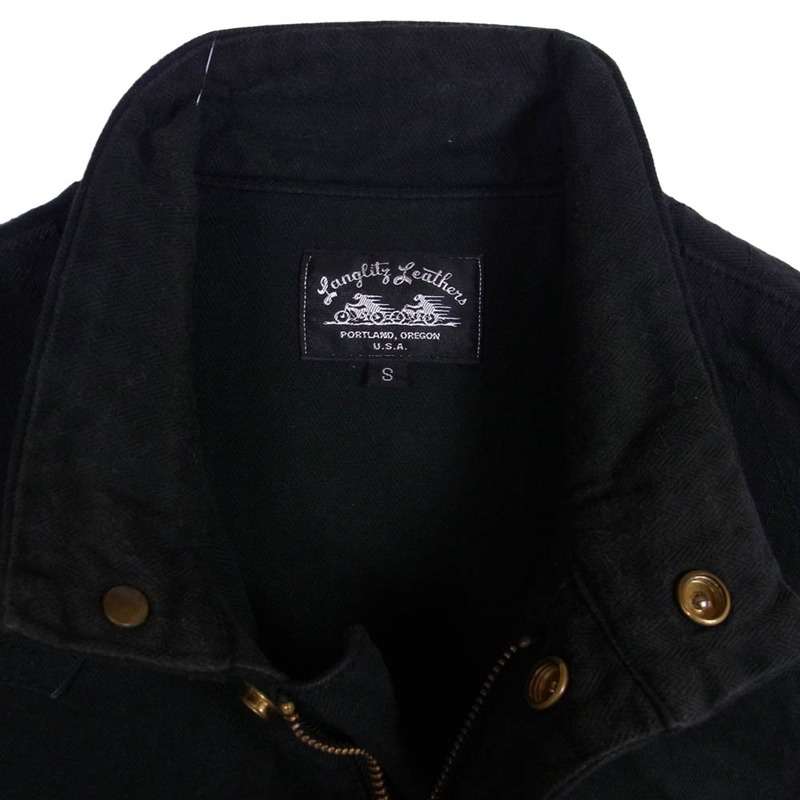 ラングリッツレザーズ B.D Riding Vest 13oz ブラックデニム ライディング ベスト 買取実績　画像