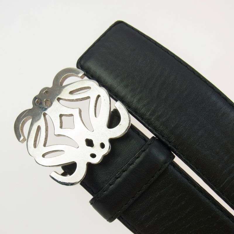 ロエベ 200607 アナグラム ロゴ レザー ベルト 買取実績 画像