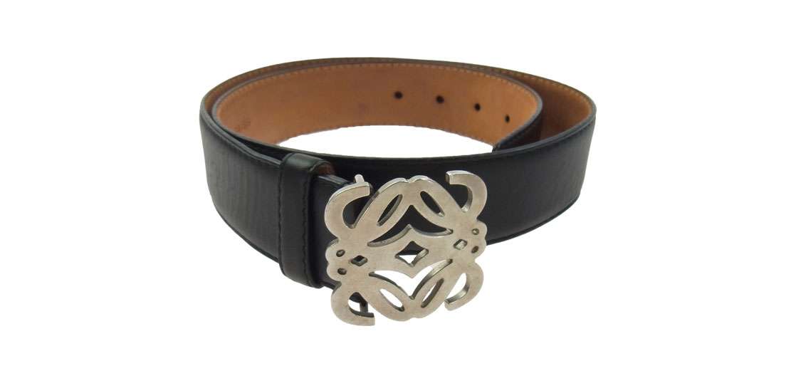 ロエベ 200607 アナグラム ロゴ レザー ベルト 買取実績