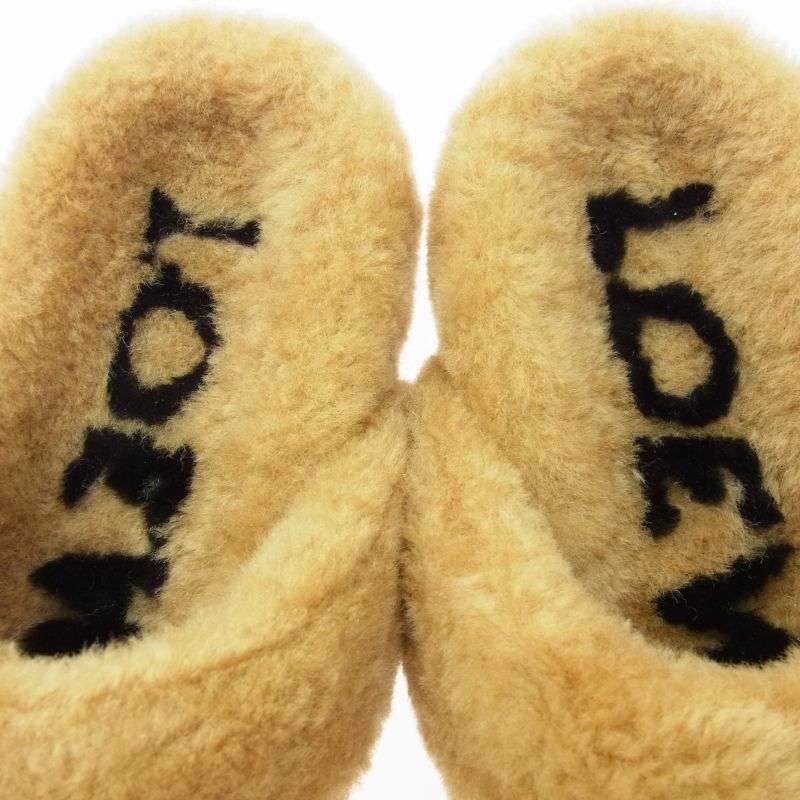 ロエベ 23AW Shearling ease toe sandal ムートン スライド サンダル 買取実績 画像