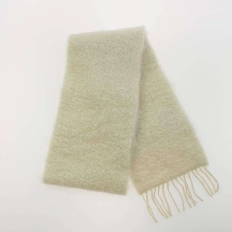 ロエベ ウール モヘヤ アナグラムロゴパッチ フリンジ マフラー 買取実績 画像
