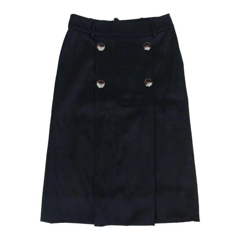ロエベ ウール ボタン スリット バックジップ スカート 買取実績 画像