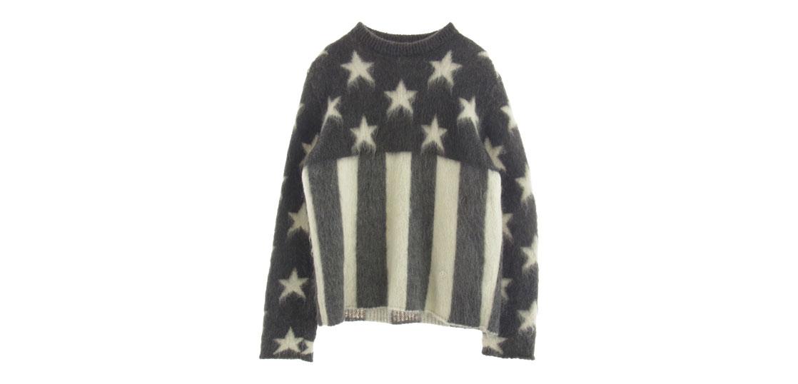 ルイヴィトン 19AW RM192 RIS HHM98W 星条旗 モヘヤ混 クルーネック ニット セーター 買取実績