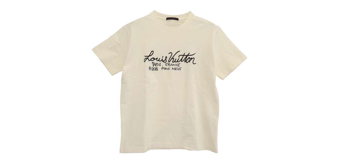 ルイヴィトン 1A7XNG シグネチャー プリント＆エンブロイダリー 半袖