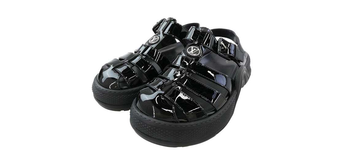 ルイヴィトン 1AB17J アークライト・ライン パテントレザー LVロゴ サンダル 買取実績