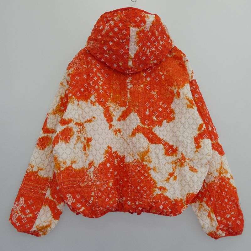 ルイヴィトン 22年製 RM222M NW1 HNB12W モノグラム バンダナ タイダイ ブリーチ加工 総柄 ジップアップ フーディ ジャケット 買取実績 画像