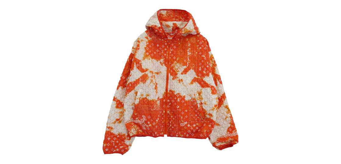 ルイヴィトン 22年製 RM222M NW1 HNB12W モノグラム バンダナ タイダイ ブリーチ加工 総柄 ジップアップ フーディ ジャケット 買取実績