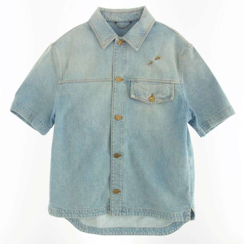 ルイヴィトン 21SS RM212Q EU6 HLS50W DNA DENIM SS SHIRT デニム ショート スリーブシャツ 半袖 デニムシャツ ジャケット 買取実績 画像