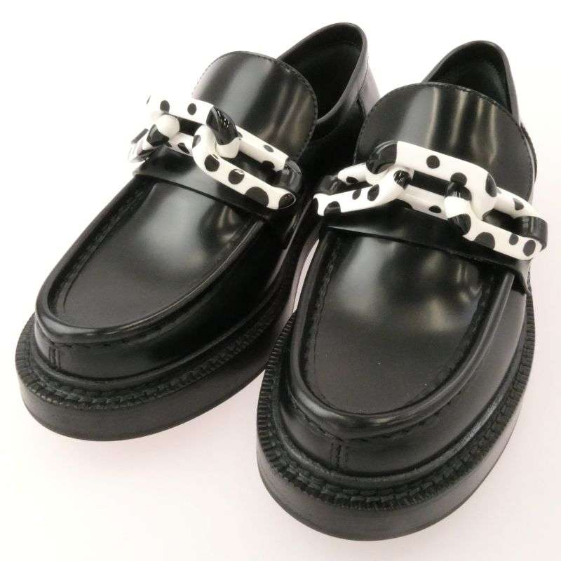 ルイヴィトン 22AW MA1212 × Yayoi Kusama ヤヨイクサマ 草間彌生 アカデミーライン レザー ローファー シューズ 買取実績 画像