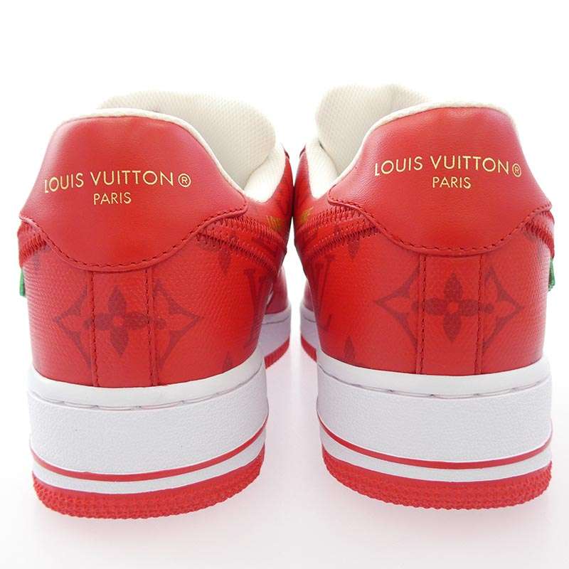 ルイヴィトン 22SS フェイクバスターズ鑑定済み Air Force 1 Low by Virgil Abloh White & Comet Red ヴァージルアブロー スニーカー 買取実績 画像