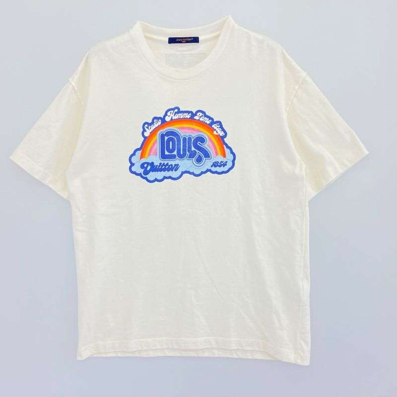 ルイヴィトン 23SS RM231 NPL HOY78W レインボー ロゴプリント 虹 半袖 Tシャツ 買取実績 画像