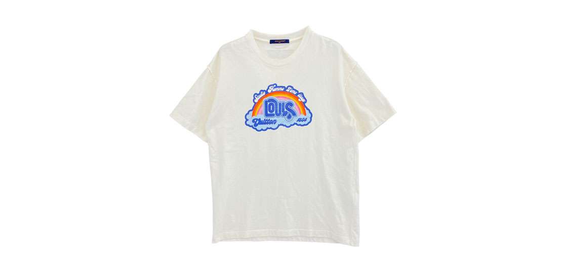 ルイヴィトン 23SS RM231 NPL HOY78W レインボー ロゴプリント 虹 半袖