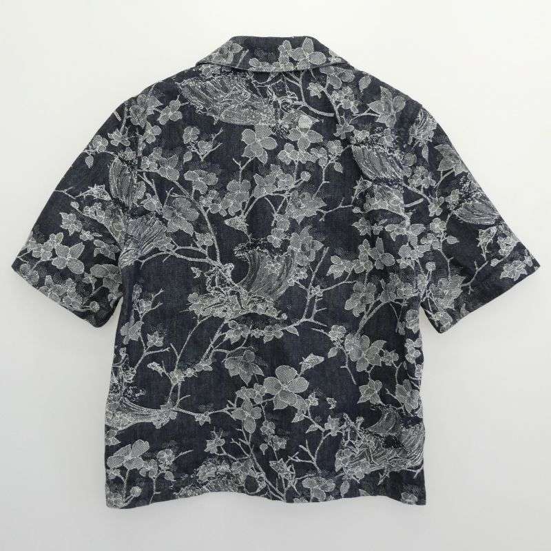 ルイヴィトン 24AW RM242MM LJG HRS25W ロゴ刺繍 フラワー総柄 ジャガード デニム 半袖 シャツ 買取実績 画像