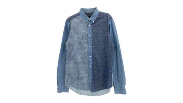 ルイヴィトン 総柄 モノグラム パッチワーク ボタンダウン デニム 長袖 シャツ 買取実績