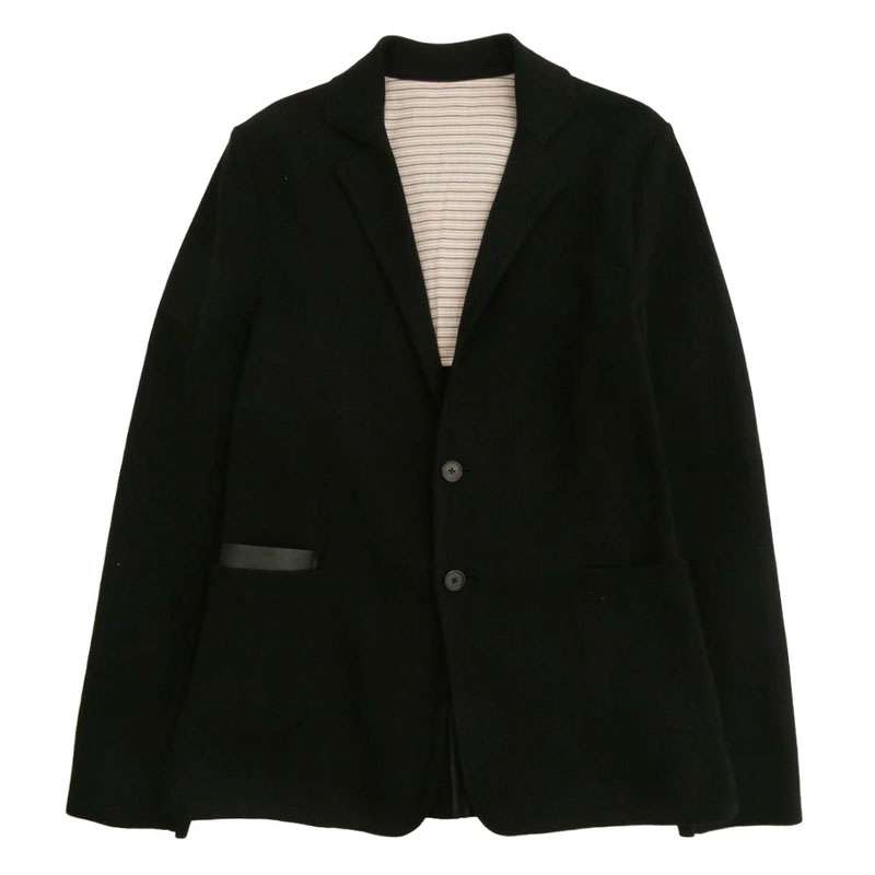 ルイヴィトン H5KN50MS7 レザーポケット切替 2B ニット生地 テーラードジャケット 買取実績 画像