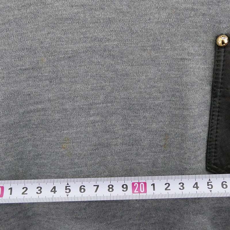 ルイヴィトン レザーポケット カシミヤ シルク混 半袖 ニット Tシャツ カットソー 買取実績 画像