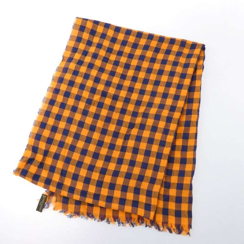 ルイヴィトン ロゴ刺繍 エトール マサイチェック コットン ストール 買取実績 画像