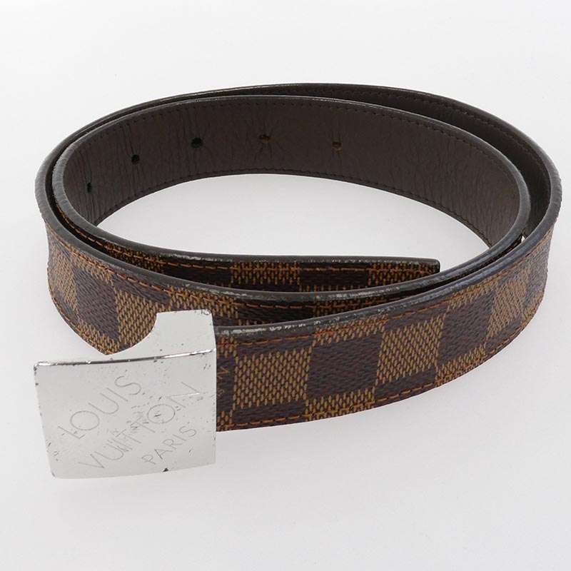 ルイヴィトン M6803 ダミエ ロゴバックル サンチュール キャレ レザー ベルト 買取実績