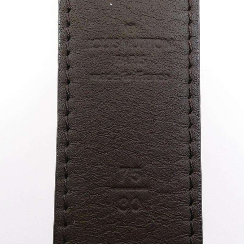 ルイヴィトン M6803 ダミエ ロゴバックル サンチュール キャレ レザー ベルト 買取実績 画像