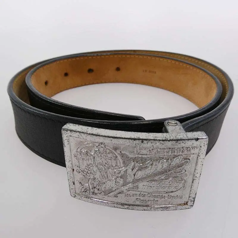 LOUIS VUITTON M6812 サンチュールジーンズ　全長110cm ルイヴィトン M6812T サンチュール ジーンズ ロゴバックル レザー