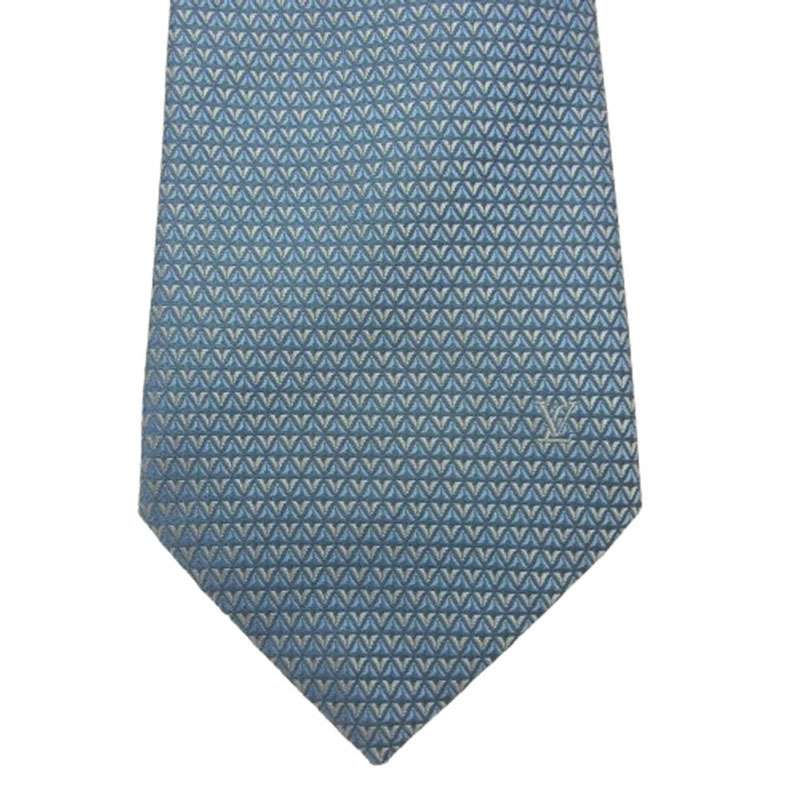 ルイヴィトン M71209 ダイヤモンド V シルク100% ネクタイ 買取実績 画像