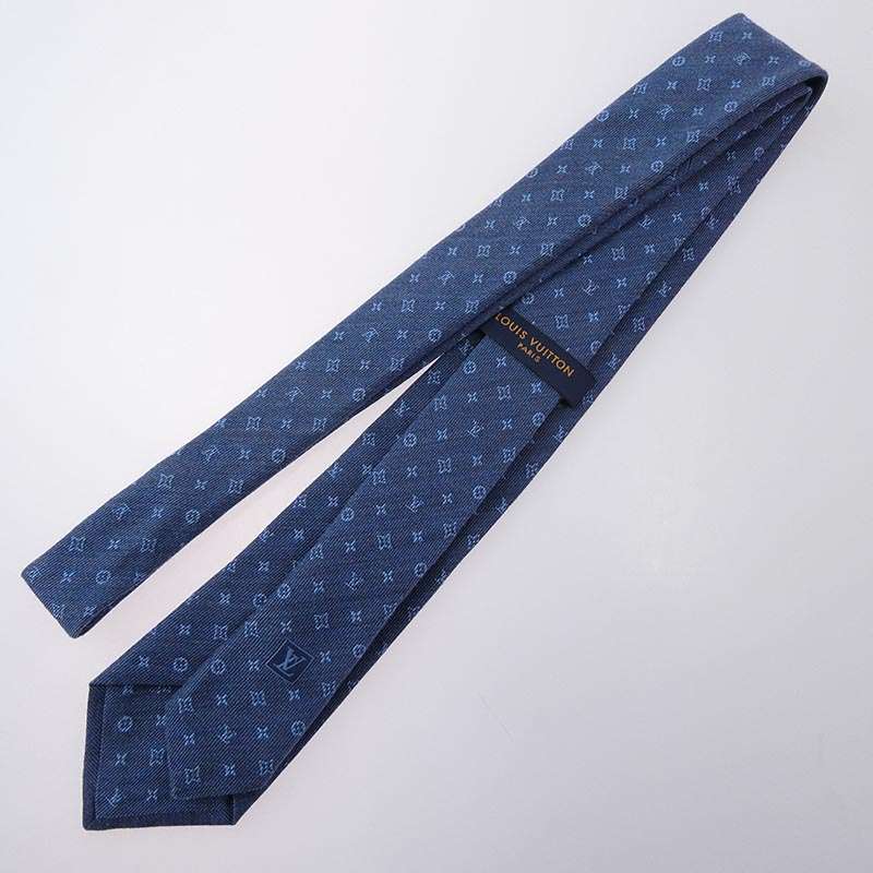 ルイヴィトン M77087 モノグラム ジーンシー 総柄 ネクタイ 買取実績 画像