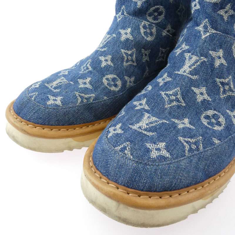 ルイヴィトン x NIGO ニゴー LV コージー・ライン モノグラム・デニム ムートンブーツ 買取実績 画像
