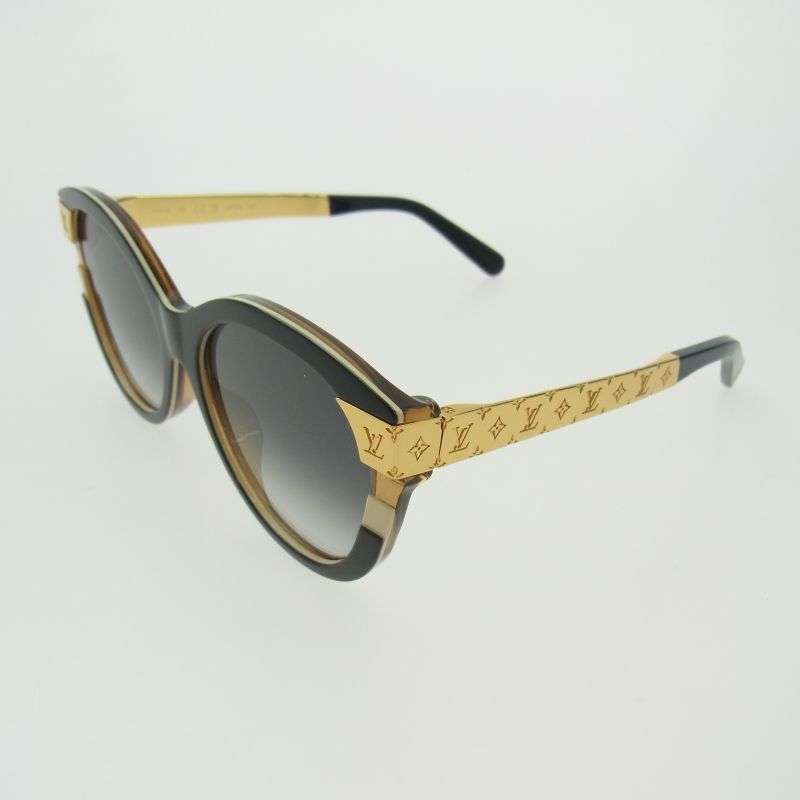 ルイヴィトン Z1858E LV プティ スプソン・キャットアイ ライトトータスシェル サングラス カラーレンズ アイウェア 買取実績 画像