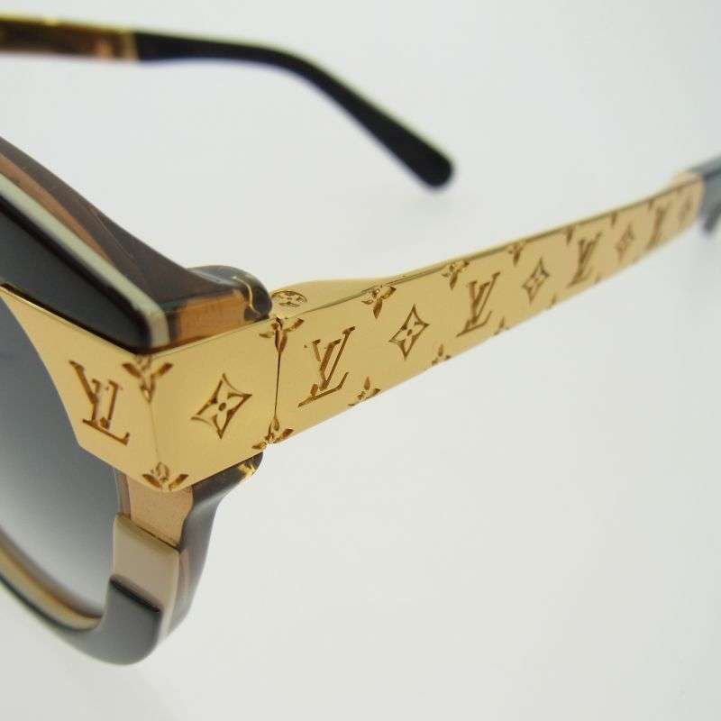 ルイヴィトン Z1858E LV プティ スプソン・キャットアイ ライトトータスシェル サングラス カラーレンズ アイウェア 買取実績 画像