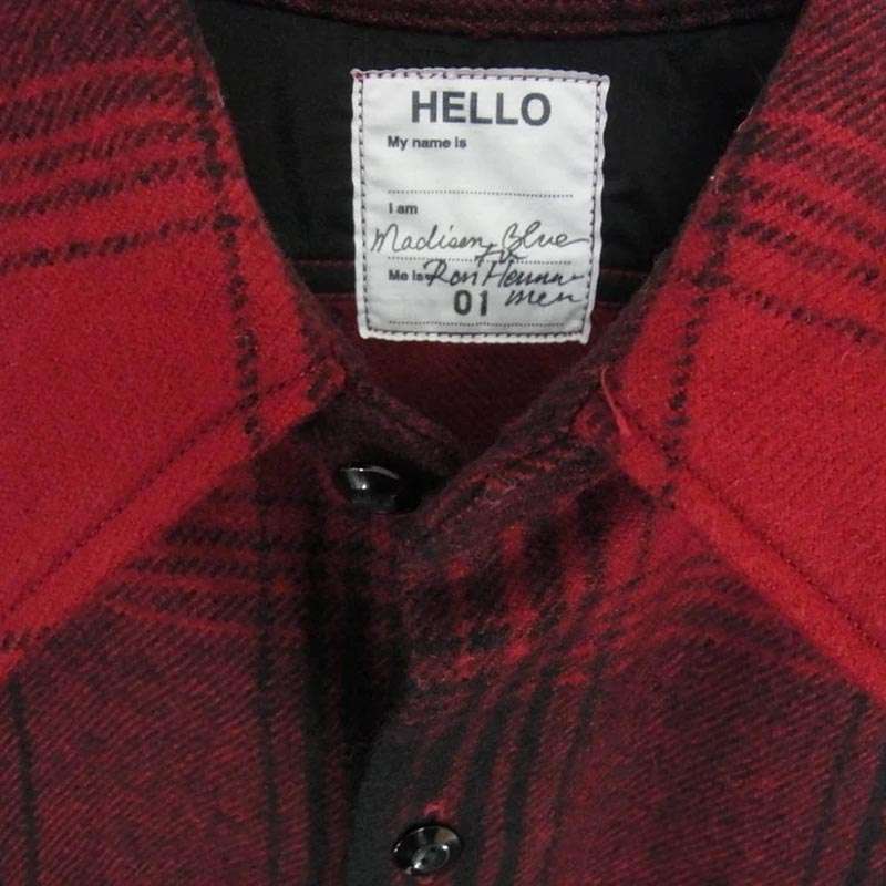 マディソンブルー 19AW MB194-5050RHM RonHerman ロンハーマン別注 長袖 ウール チェック ネル シャツ 買取実績 画像