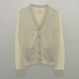 メゾンマルジェラ 16SS S50HA0619 四つタグ 前身切替 Vネック コントラスト バイカラー ニット カーディガン 買取実績