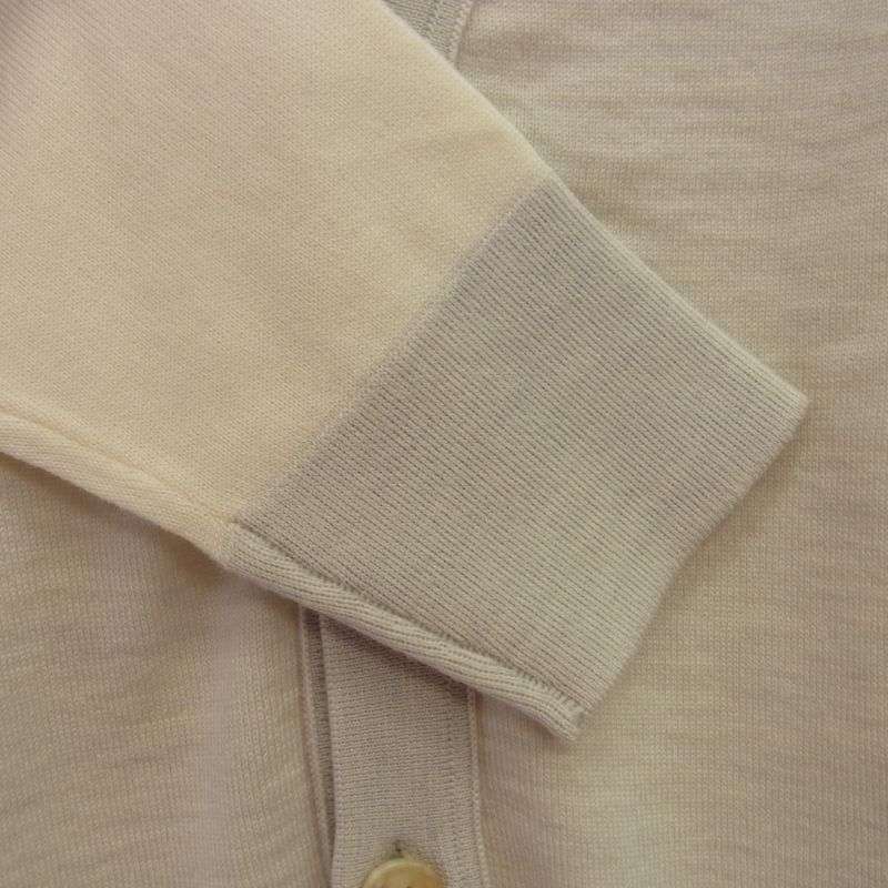 メゾンマルジェラ 16SS S50HA0619 四つタグ 前身切替 Vネック コントラスト バイカラー ニット カーディガン 買取実績 画像