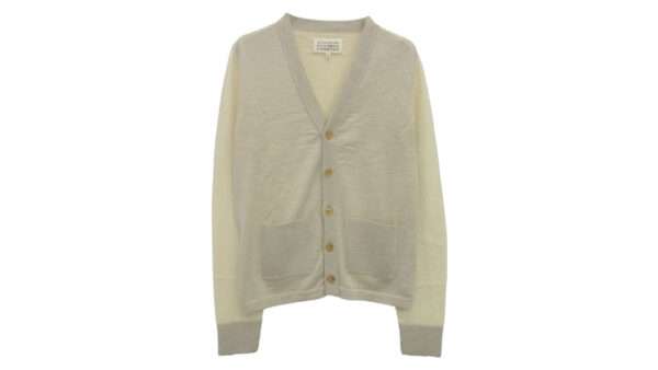 メゾンマルジェラ 16SS S50HA0619 四つタグ 前身切替 Vネック コントラスト バイカラー ニット カーディガン 買取実績