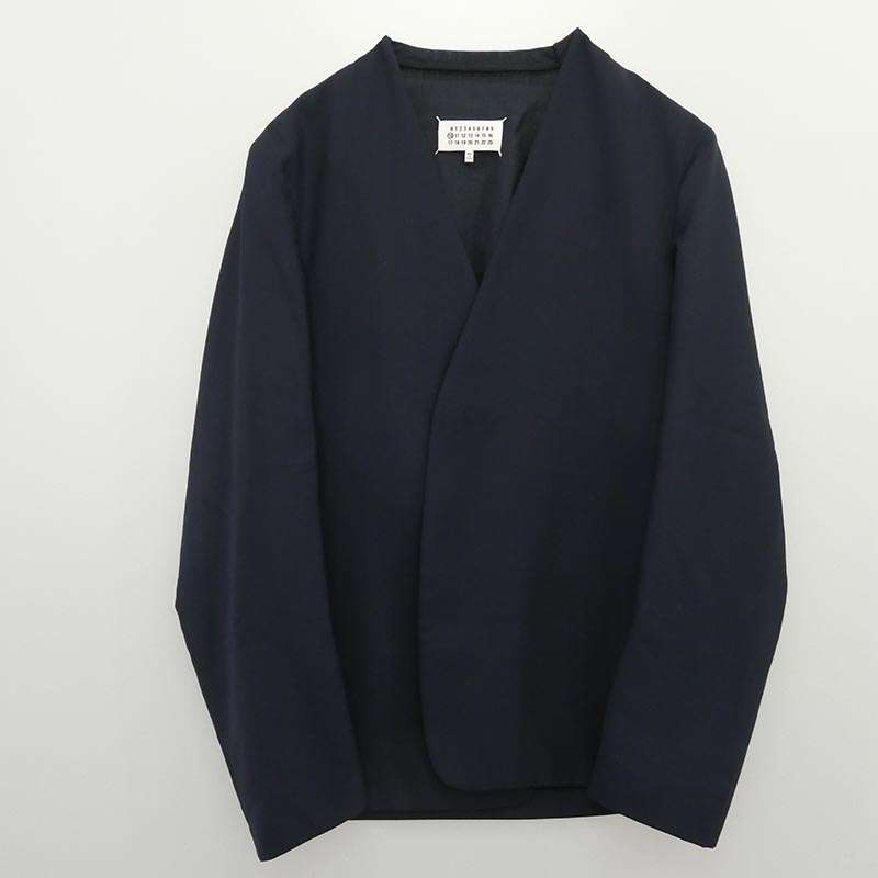 メゾンマルジェラ 18AW S50BN0357 10ライン 四つタグ ノーカラー テーラード ジャケット 買取実績 画像