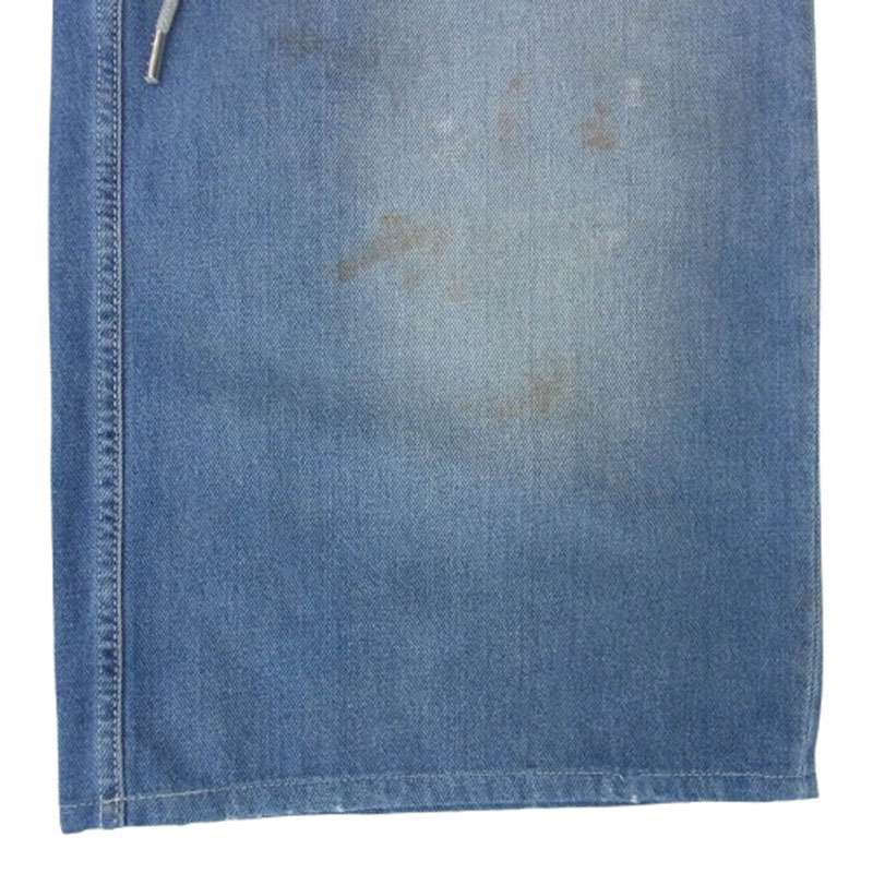 メゾンマルジェラ 18SS S32LA0145 MM6 エムエムシックス ダメージ ペイント加工 イージーウエスト デニム パンツ 買取実績 画像