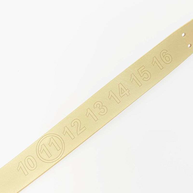 メゾンマルジェラ 20SS S55TP0119 11ライン LEATHER BELT エンボスロゴ レザー ベルト 買取実績 画像